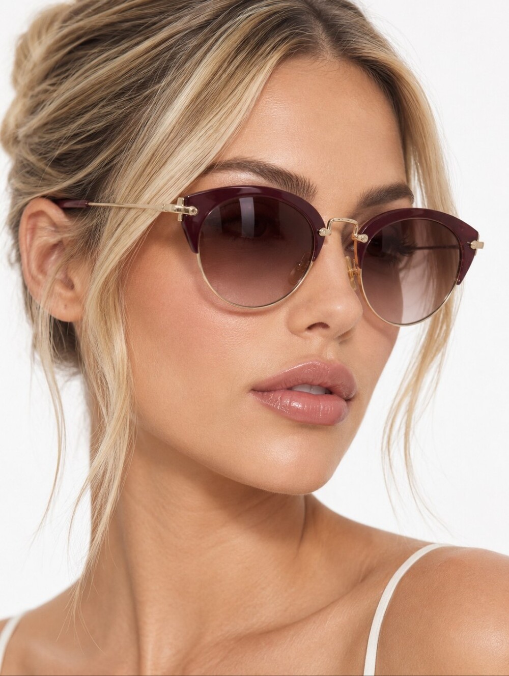 Miu Miu Sunglasses SMU-53R 52mm Brown Burgundy with Box and Case